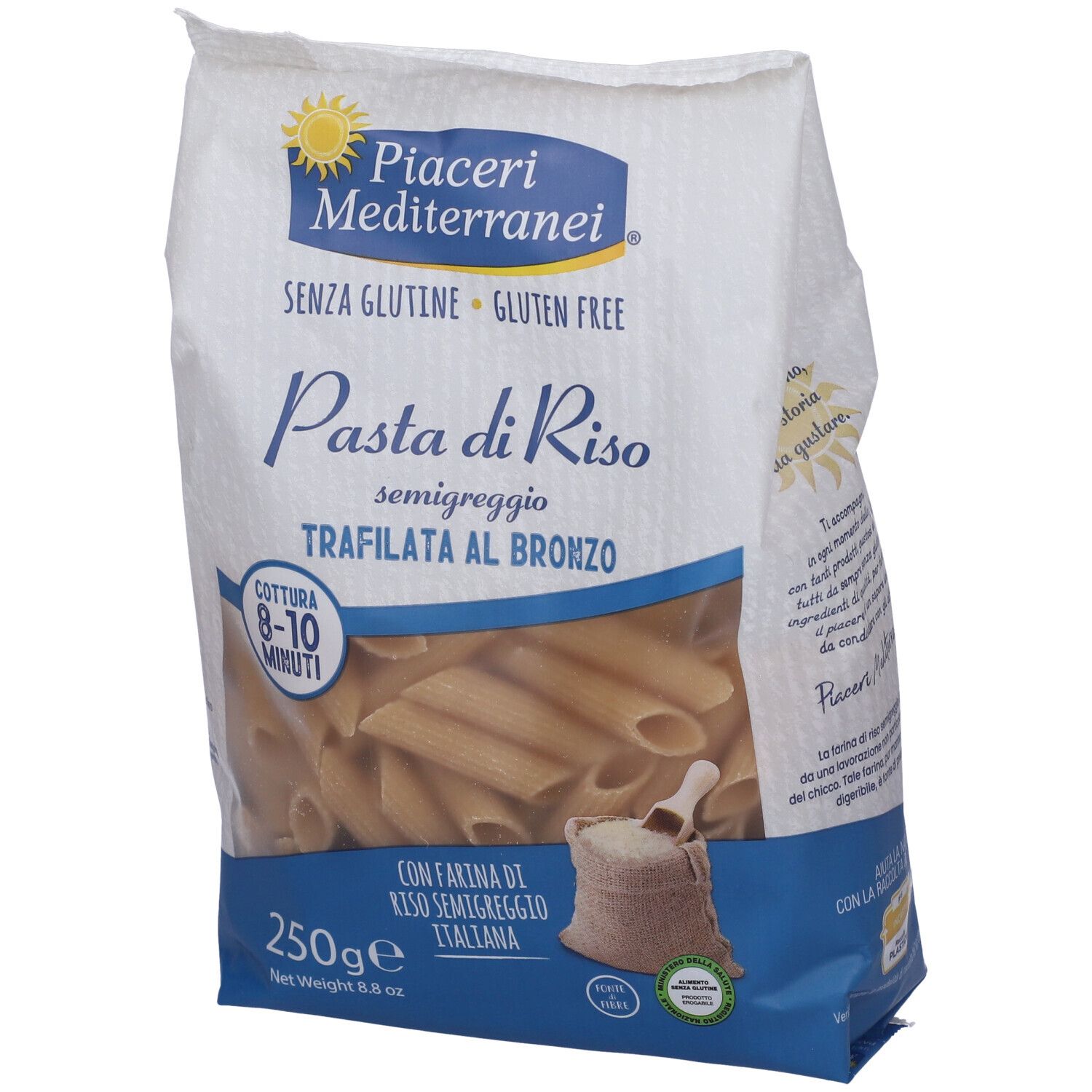 Piaceri Mediterranei Pasta Di Riso Penne Rigate 250G - Immagine 9