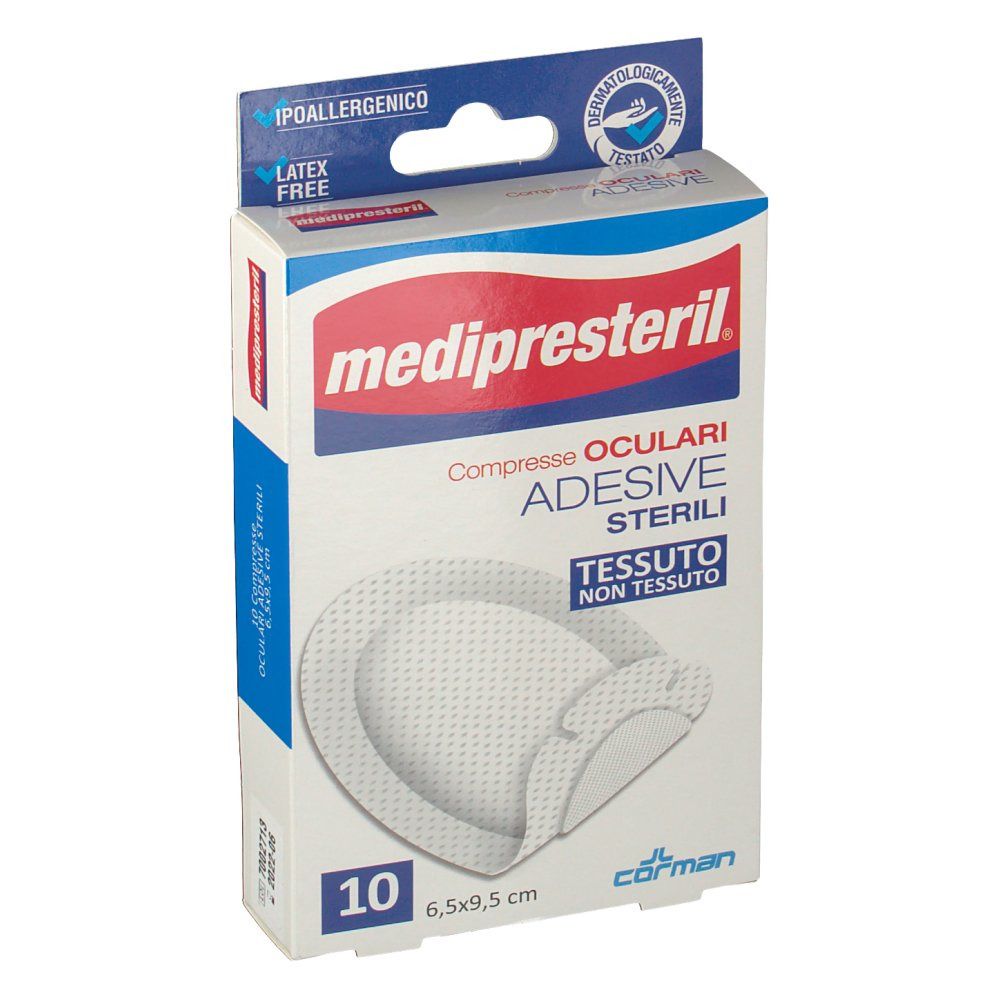 MediPresteril® Compresse Oculari Adesive Sterile 6,5 x 9,5 cm
