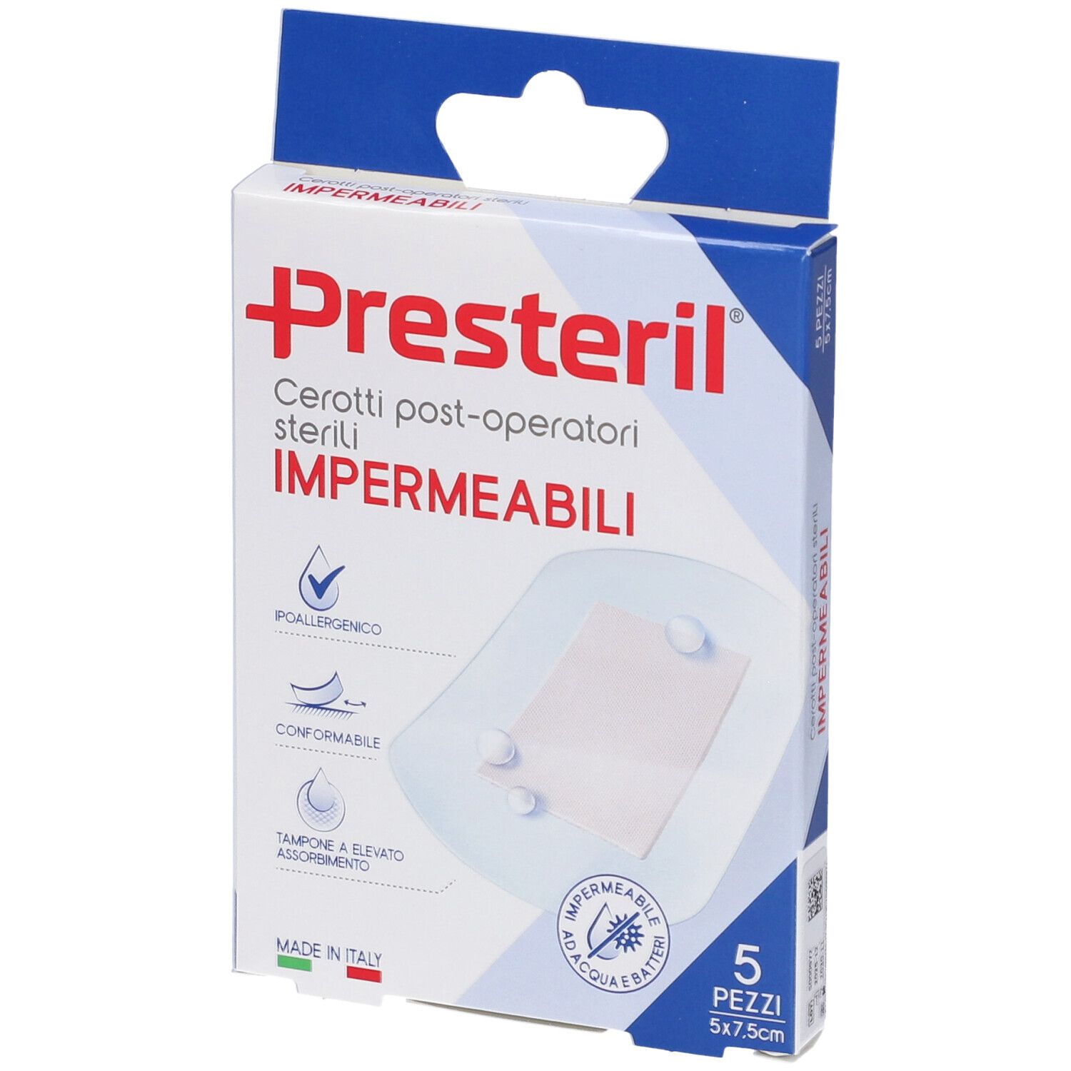 Medipresteril P/Op IMP 7,5X5 5 St Pflaster
