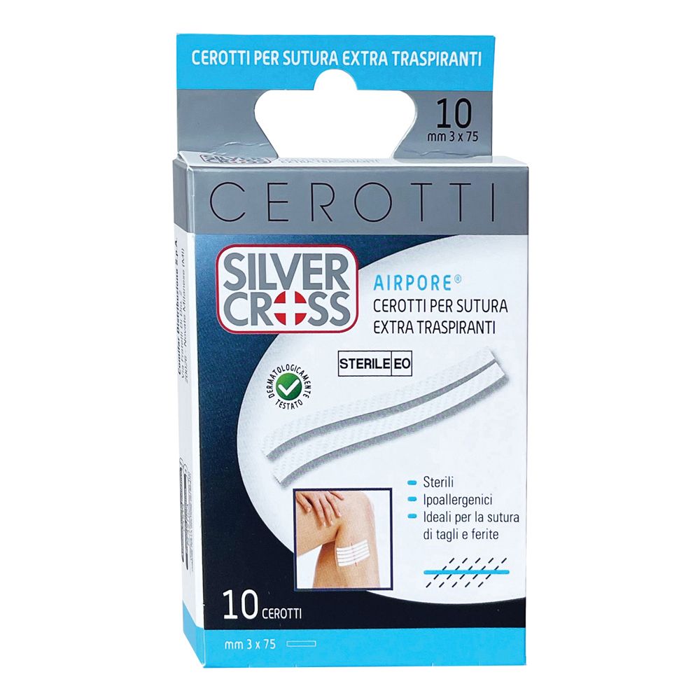 Cerotto Silvercross Sut Airpore 3X75Mm 10 Pezzi