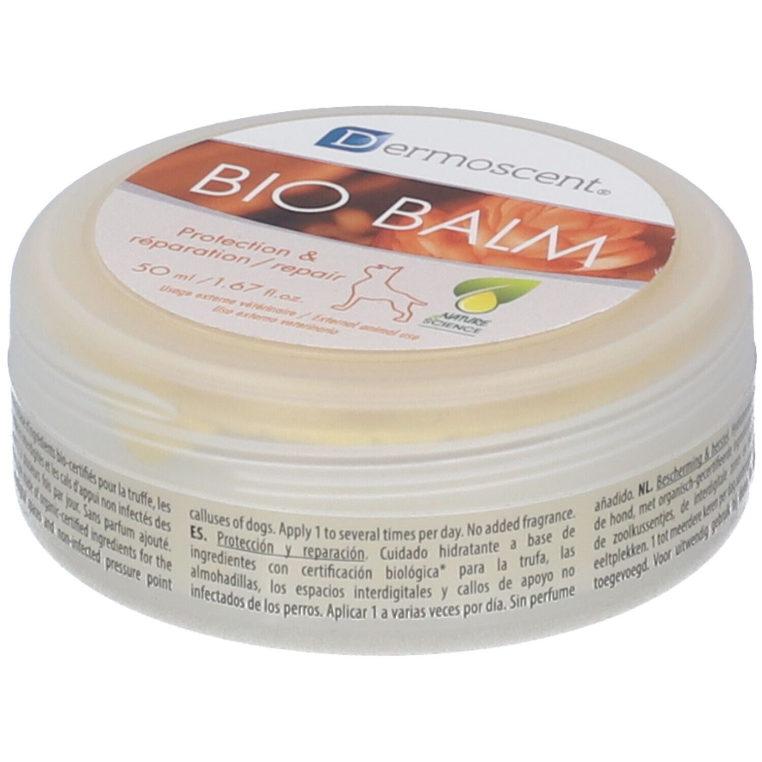 Vasetto Dermoscents Bio Balm, 50 ml. Protezione e riparazione per cani.