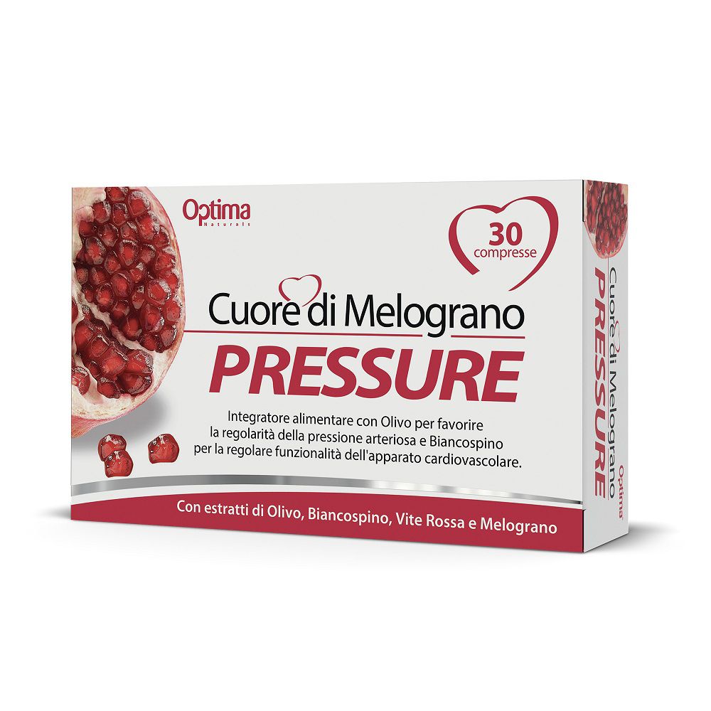 Optima Naturals Cuore Di Melograno Pressure 30 Compresse - Integratore Per La Pressione Arteriosa - Immagine 6