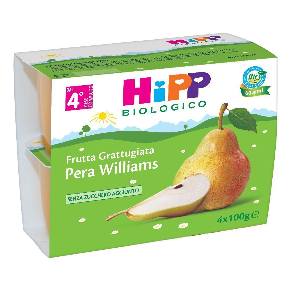 HiPP Biologico Pera Williams Frutta Grattugiata