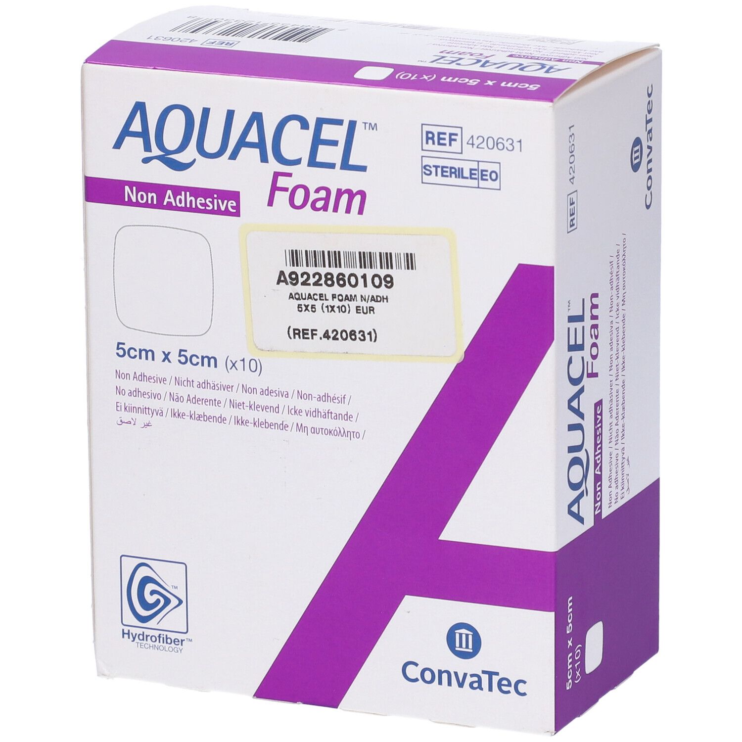 AQUACEL Foam Non Adhesive 5x5 cm
