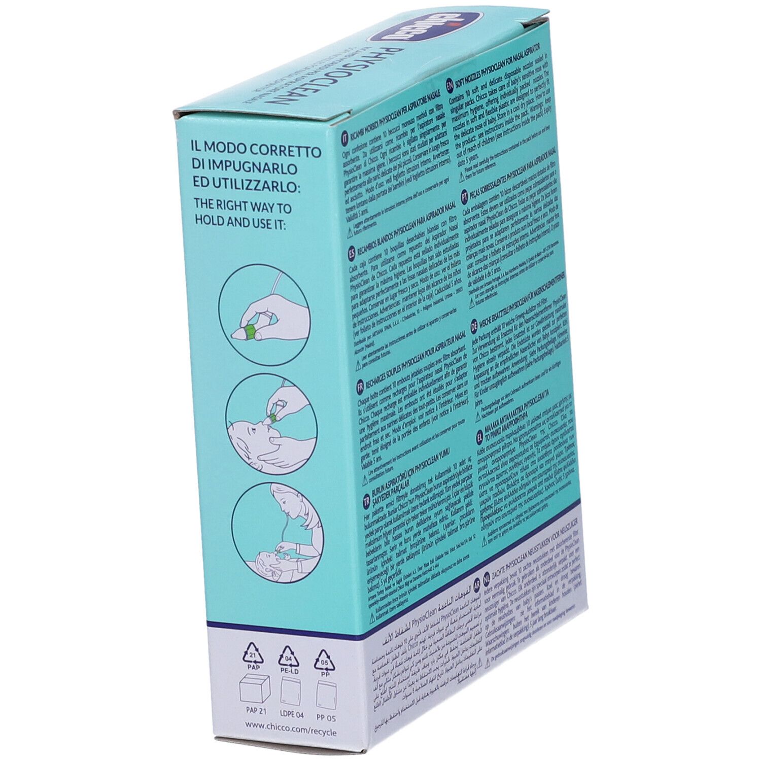 Weiche Ersatzteile für Nasensauger Chicco Physioclean Chicco