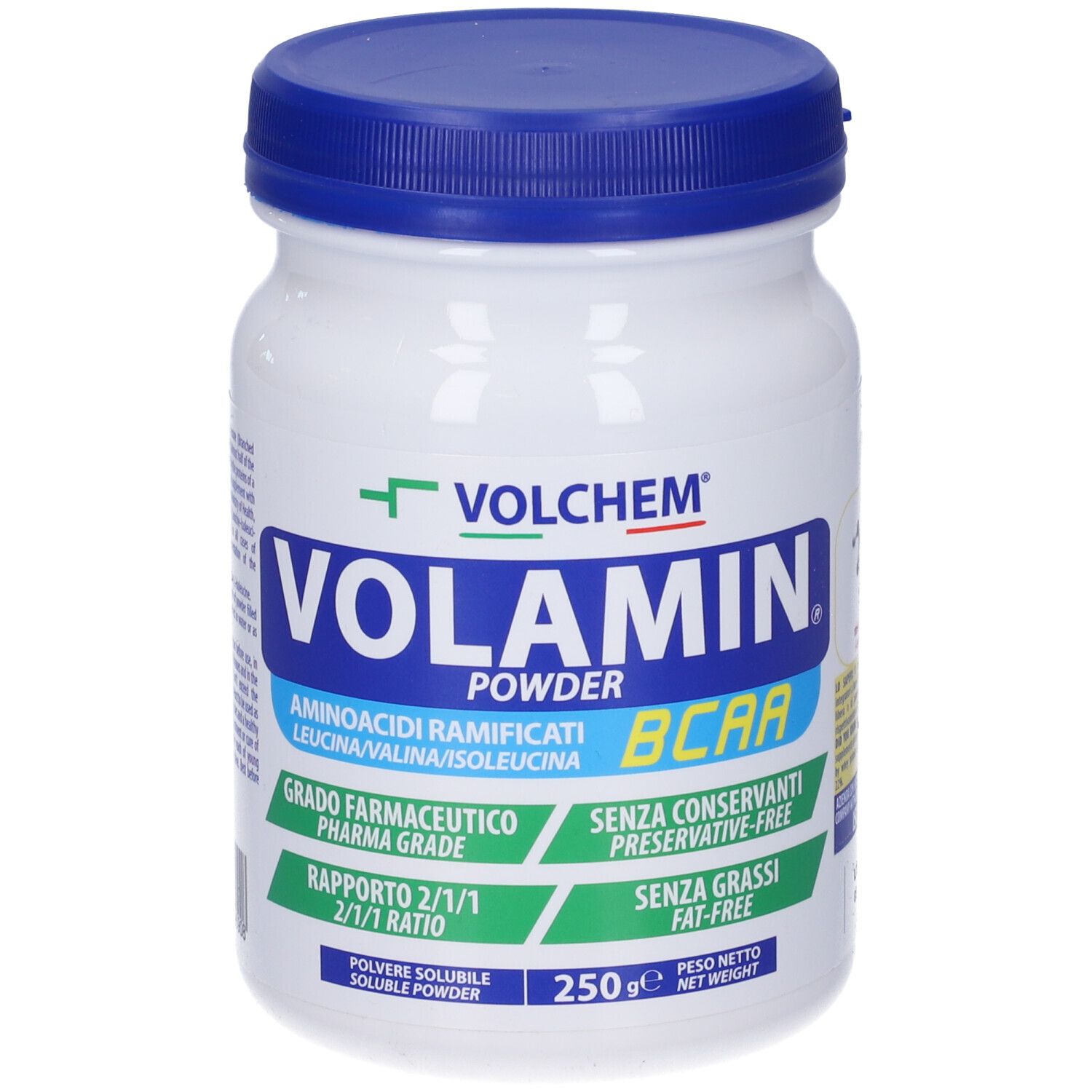 VOLCHEM Volamin Powder Aminoacidi Ramificati Bcaa In Polvere Solubile - Gusto Natural