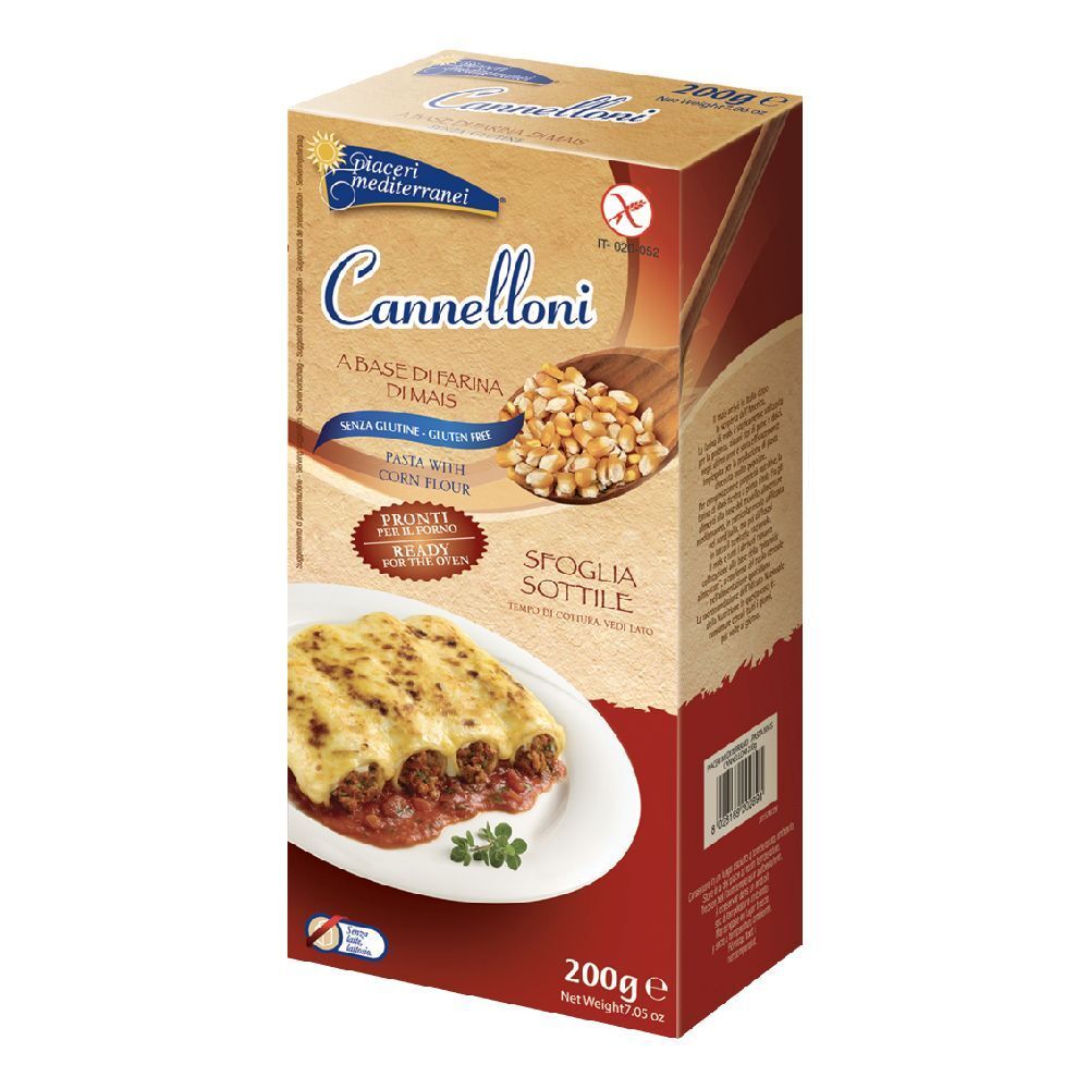 Piaceri Mediterranei Giallo/Bianco Pasta Di Mais Cannelloni Senza Glutine 200 G - Immagine 7