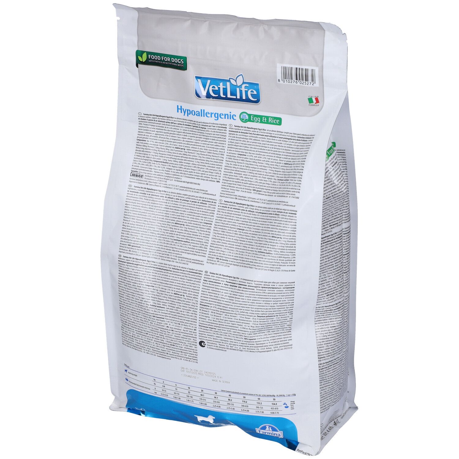 Trockenfutter Hund Farmina VetLife - Hypoallergenic