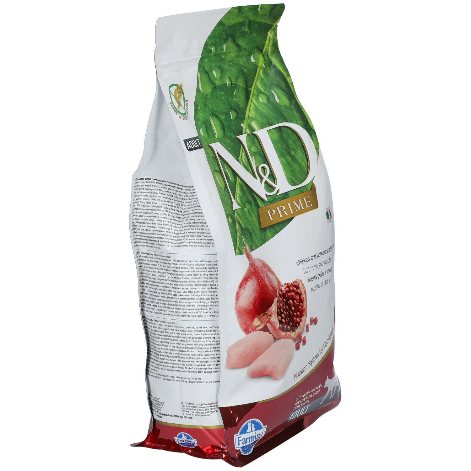 Trockenfutter Farmina N&D Prime Huhn & Granatapfel - Katze Adult