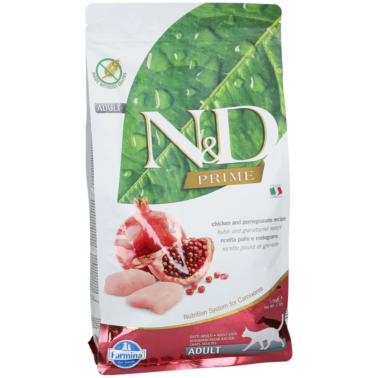 Trockenfutter Farmina N&D Prime Huhn & Granatapfel - Katze Adult