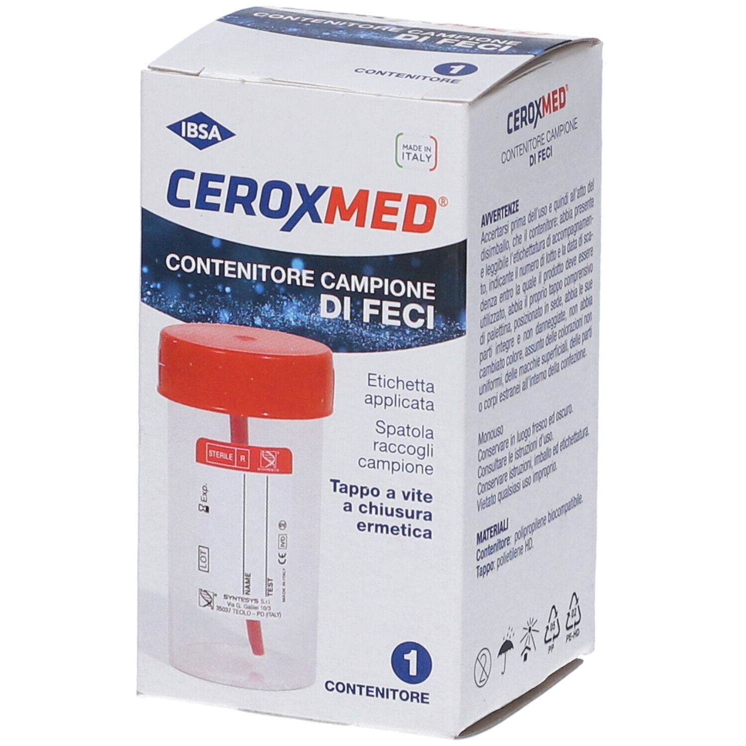 Ceroxmed Contenitore Feci 1PZ 1 St Zubehör