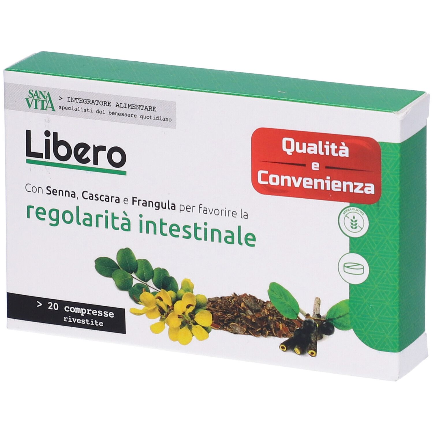 Sanavita Libero Integratore Per Benessere Intestinale 20 Compresse - Immagine 6