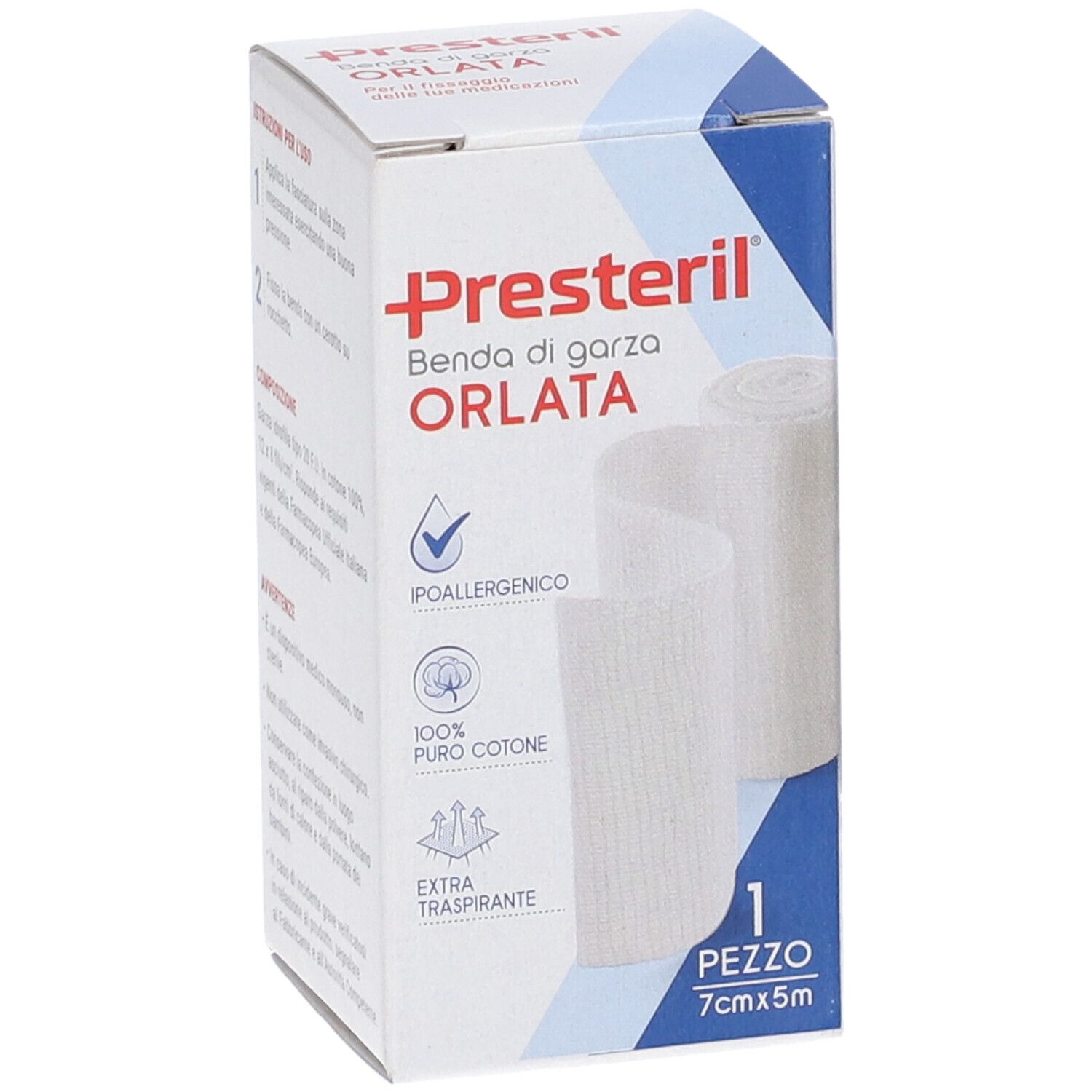Presteril elastisches Schlauchverband, Größe L/XL, für Oberschenkel/Kopf, 71% Polyamid, 29% Gummi.