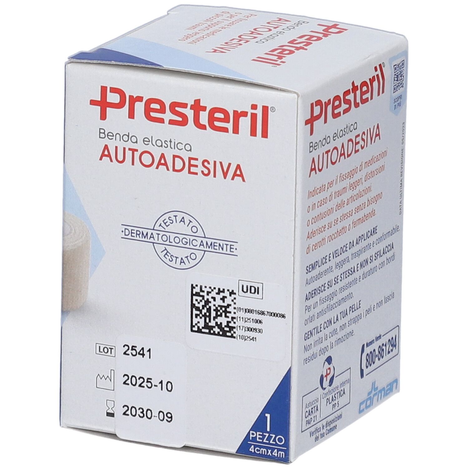 Presteril selbstklebendes elastisches Verbandspaket.