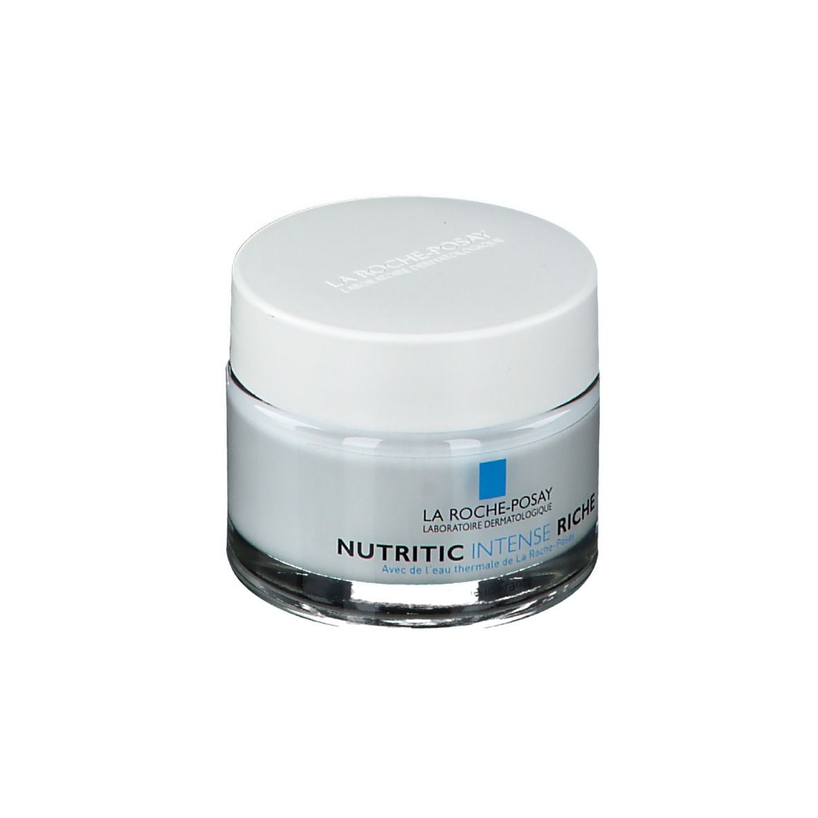 Vaso di crema con coperchio. Scritta: Nutritic Intense Riche.