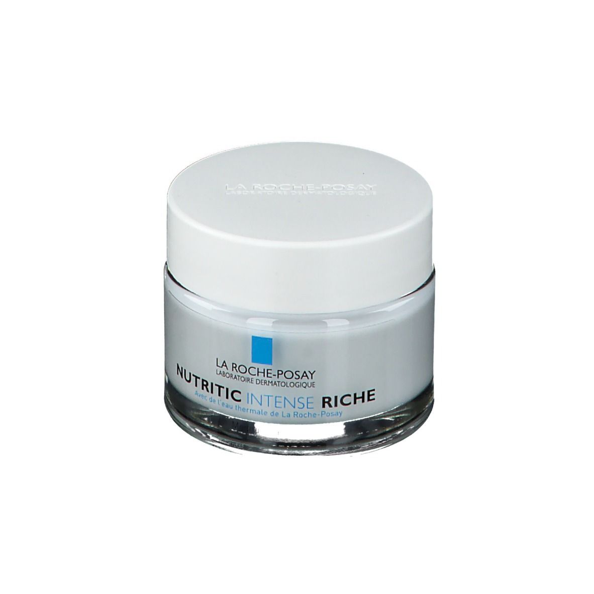 Vaso di crema con coperchio. Scritta: Nutritic Intense Riche.
