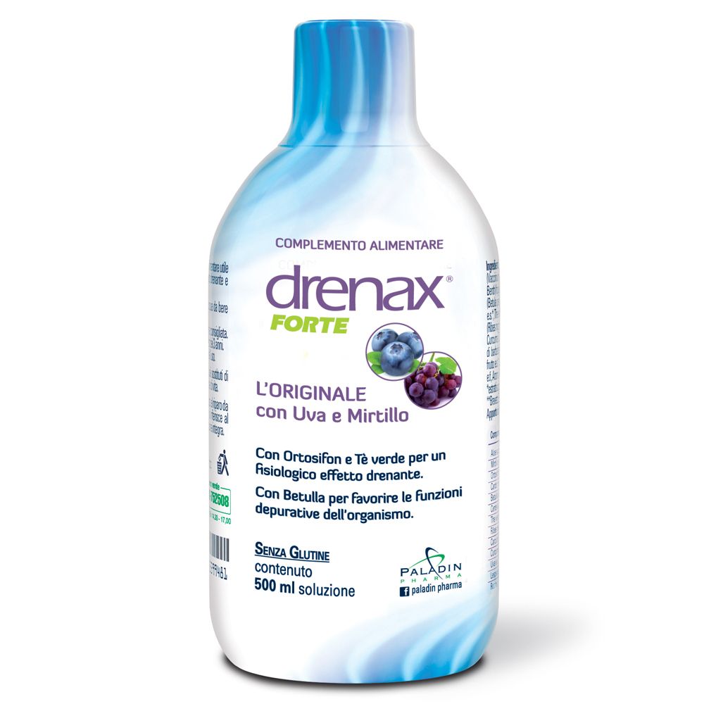 Drenax Forte Uva & Mirtillo 500 Ml - Integratore drenante - Immagine 5