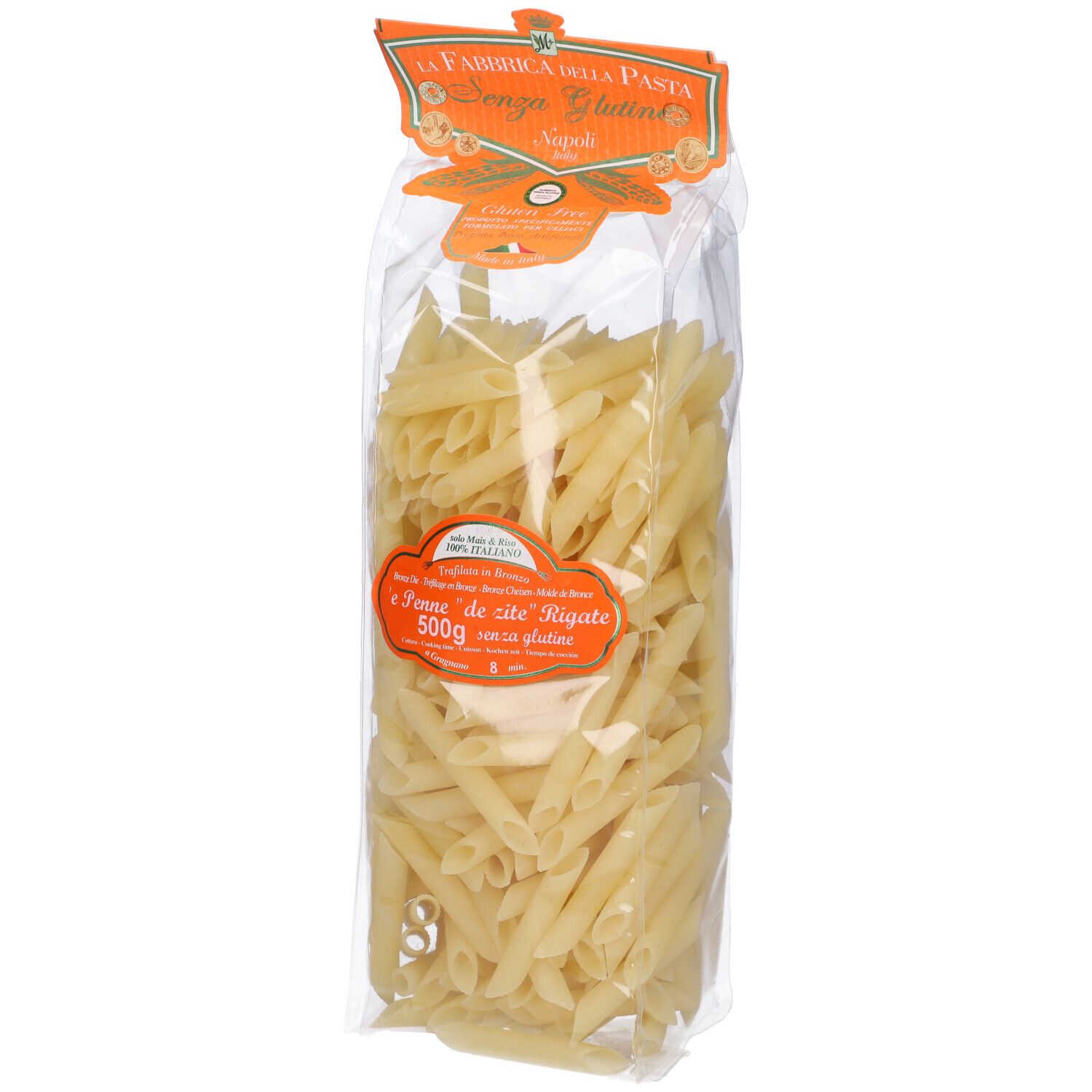 La Fabbrica della Pasta Penne a Zito Rigate Senza Glutine