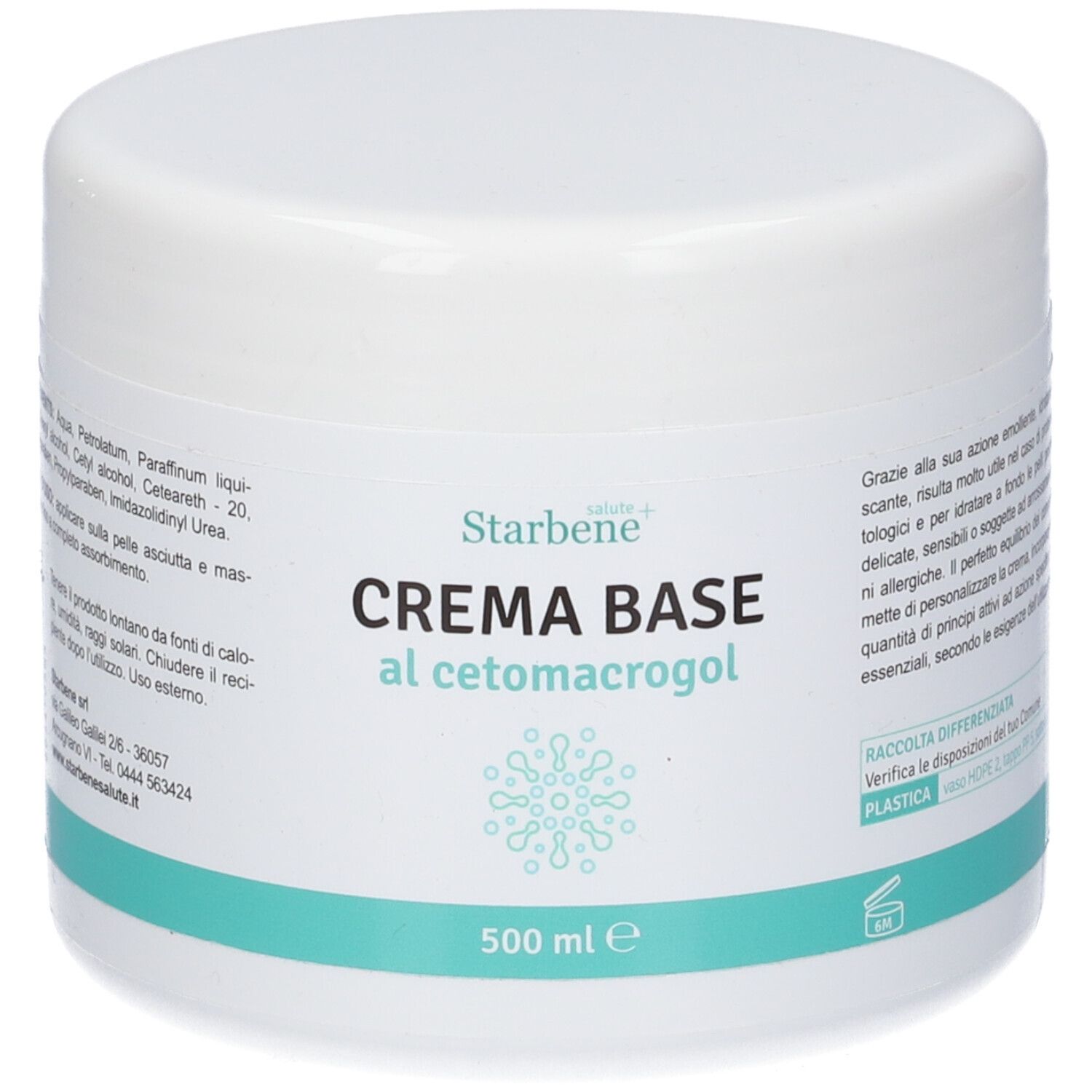Crema Base Vaso 500 Ml