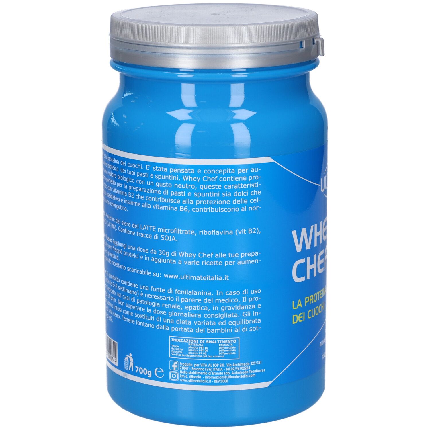 Vita Al Top Ultimate Whey Chef Polvere 700 G - Immagine 2