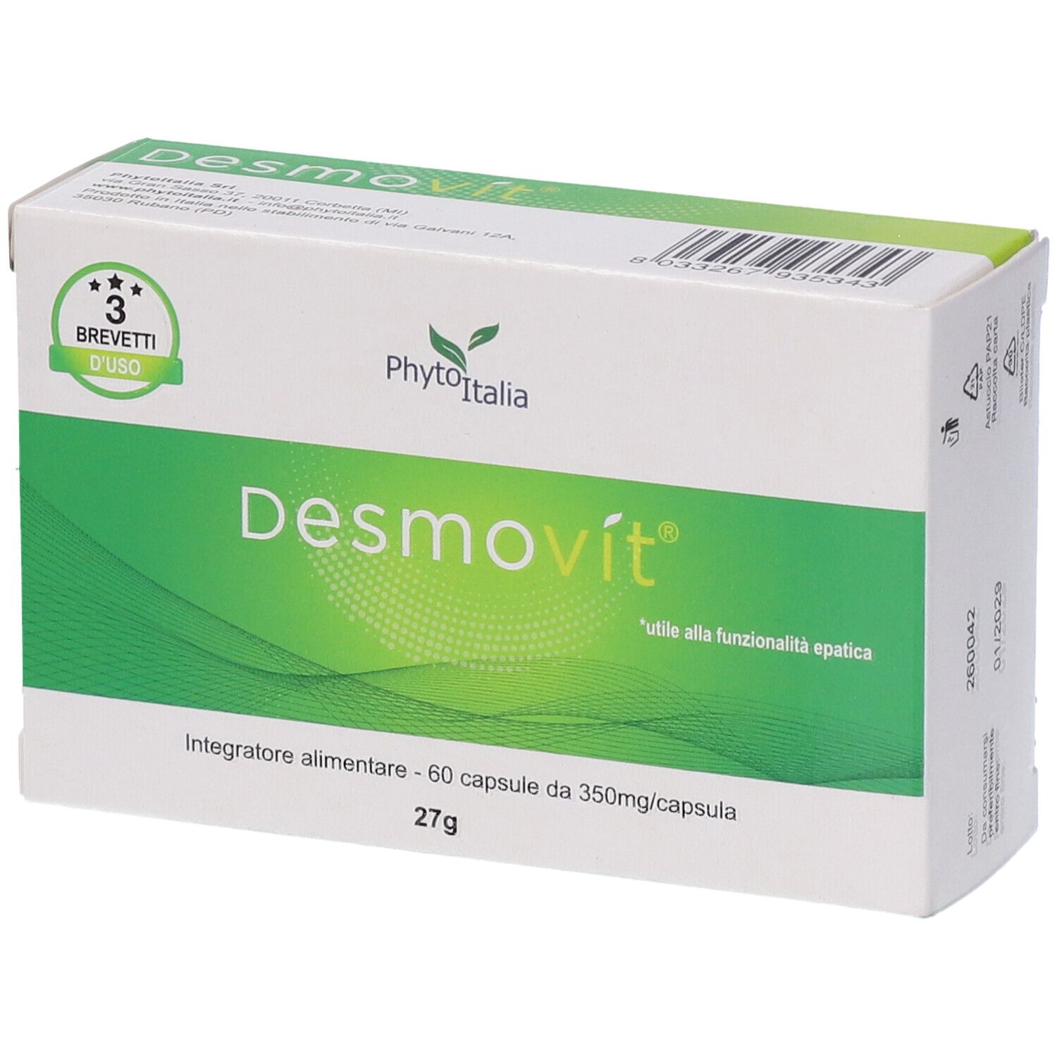 DESMOVIT integratore funzionalità epatica 60 capsule - Immagine 6
