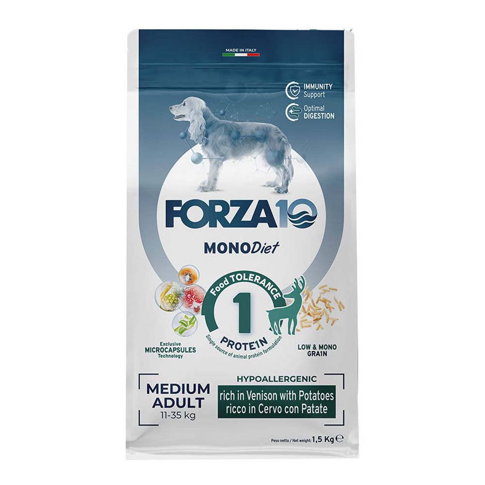 Forza10 Medium Diet Con Cervo E Patate Per Cani Di Media Taglia Microcapsules 12 Kg