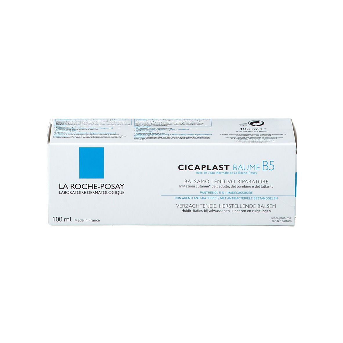 Schachtel. Text: CICAPLAST BAUME B5, 100 ml.