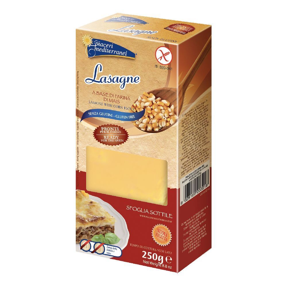 Piaceri Mediterranei Pasta Farina Mais Lasagne Per Dieta Senza Glutine 250 G - Immagine 8