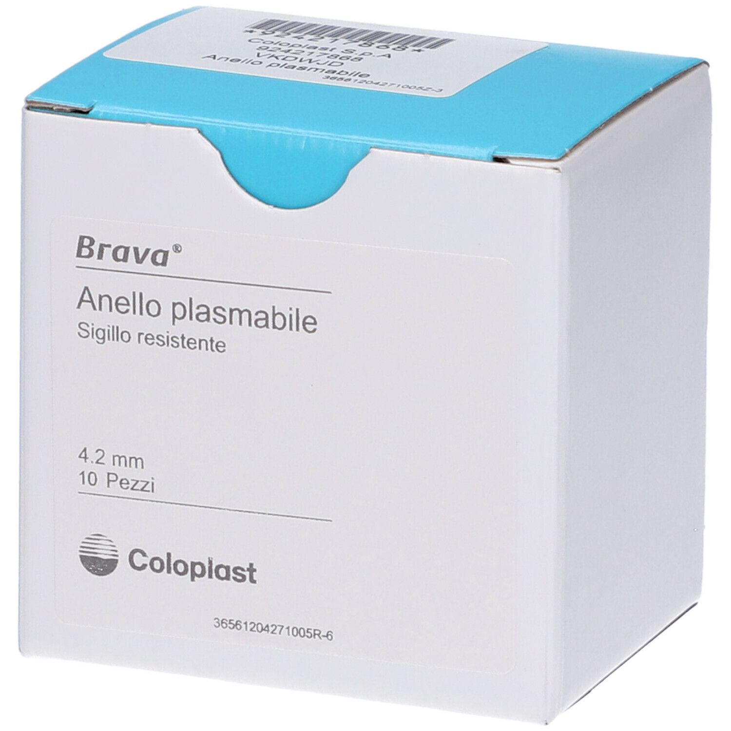 Brava Anello Plasmabile Di Pasta No Alcol Per Stomia 4,2Mm 10 Pezzi