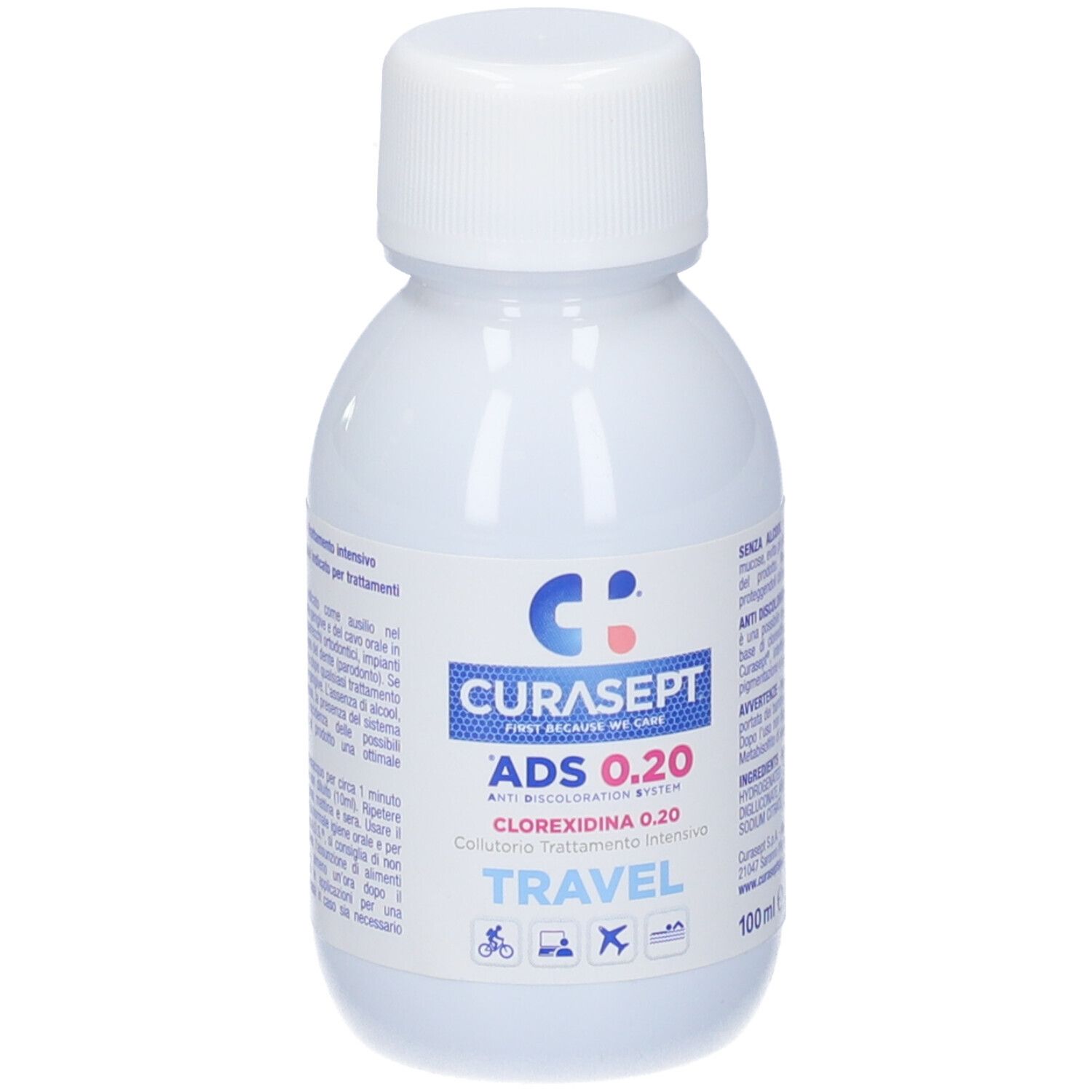 Curasept Ads Collutorio Antiplacca Clorexidina 0,20% Formato Travel 100Ml - Immagine 4
