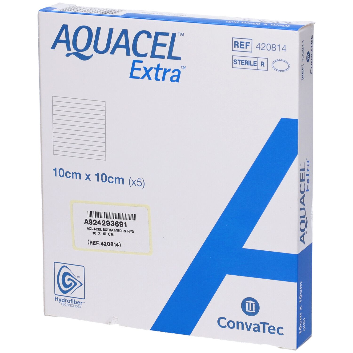 Aquacel Extra Hydrofiber 10X10 5 St Vlies