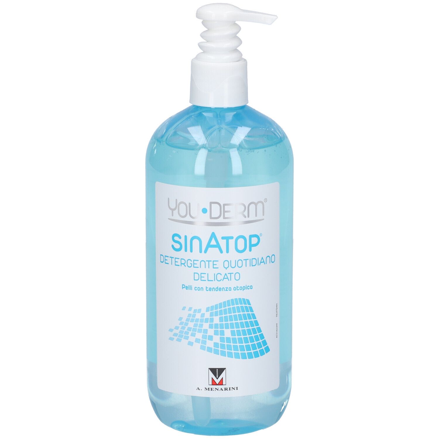 Flasche mit You-Derm Sinatop Reinigungsmittel, 500ml.