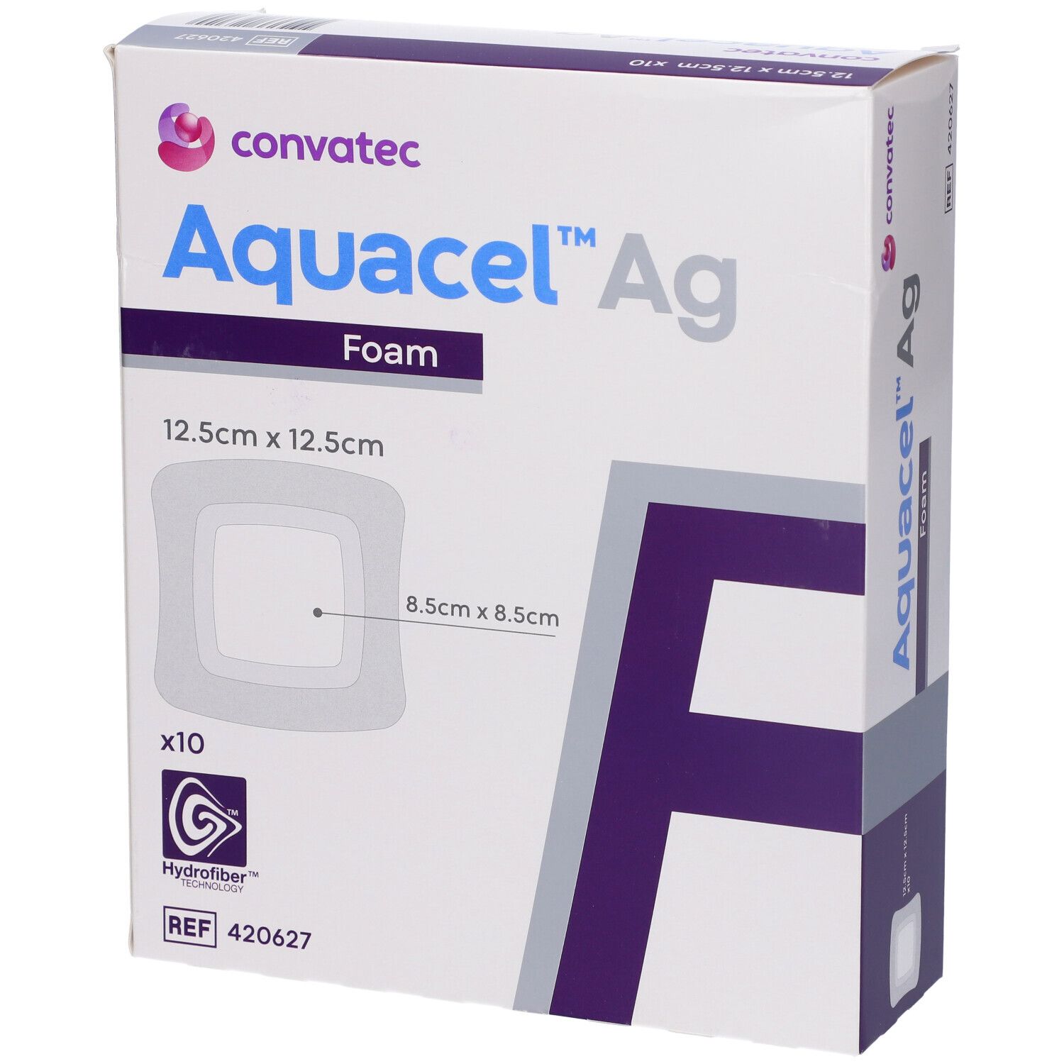 Convatec Aquacel® Ag Foam Medicazione Adesiva 12,5x12,5cm