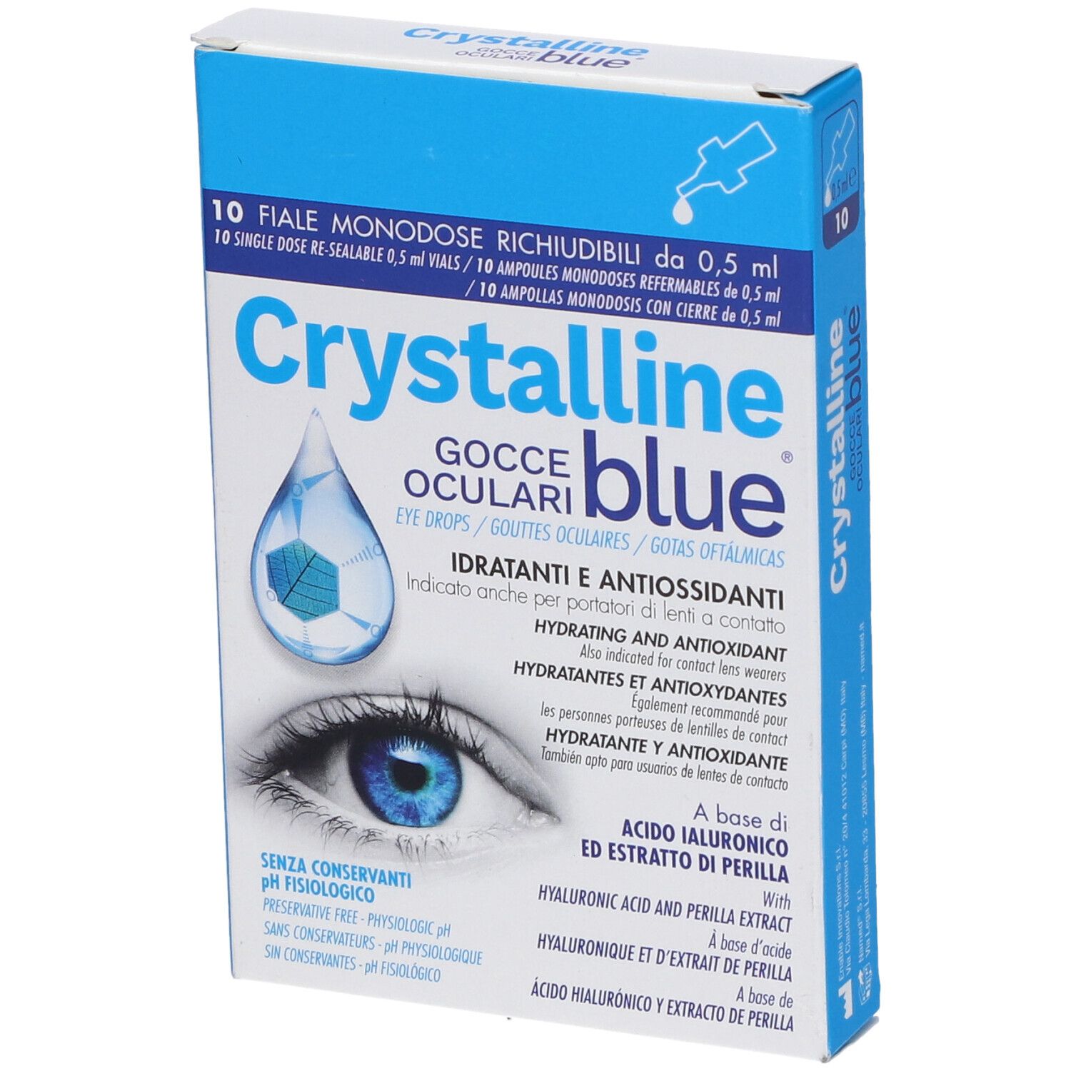Crystalline Blue Gocce Oculari