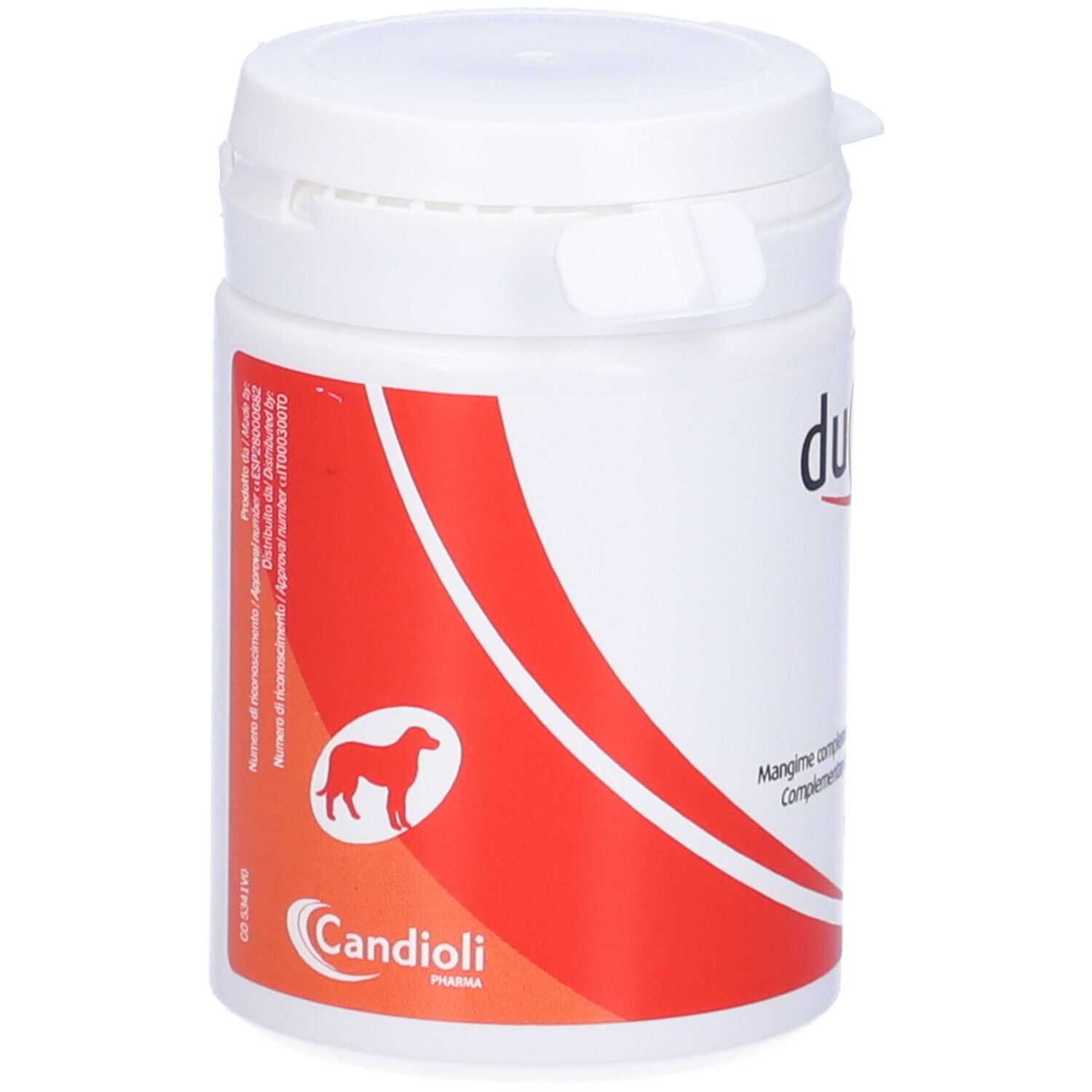 Duo Omega 1000 mg Dose mit 30 Weichkapseln für Hunde.