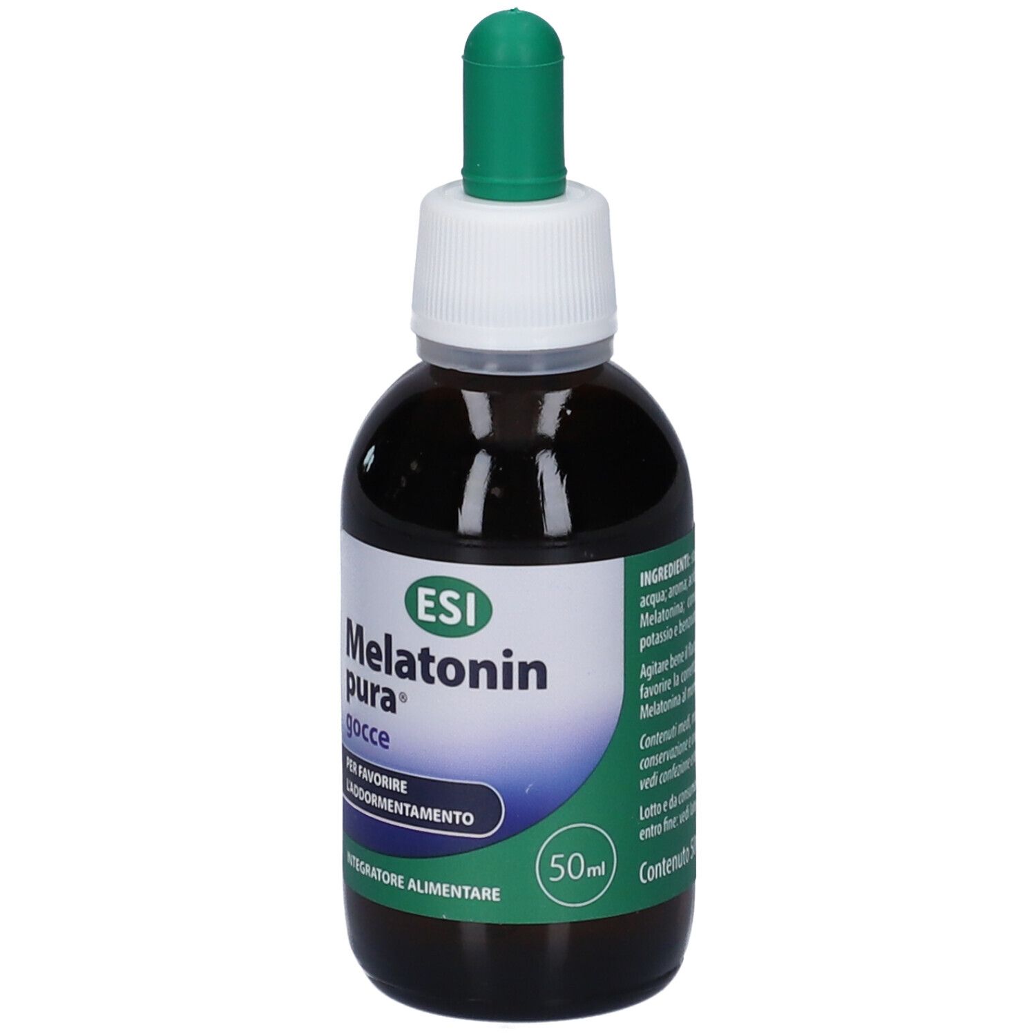 Melatonin Pura Tropfenflasche mit Pipette, 50ml.