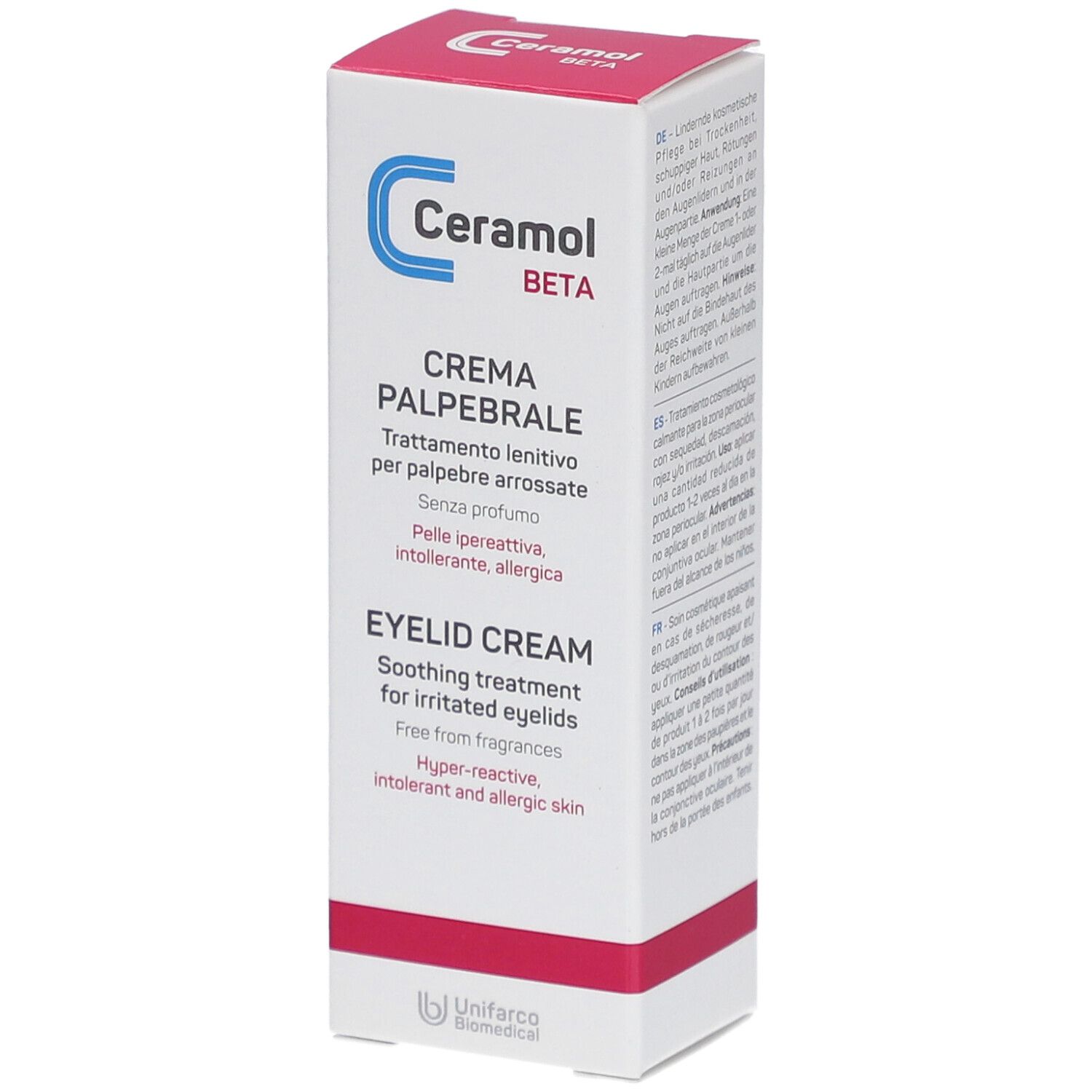 Unifarco Ceramol Ceramol Crema Palpebrale Beta Complex Ad Azione Lenitiva 10 Ml - Immagine 7