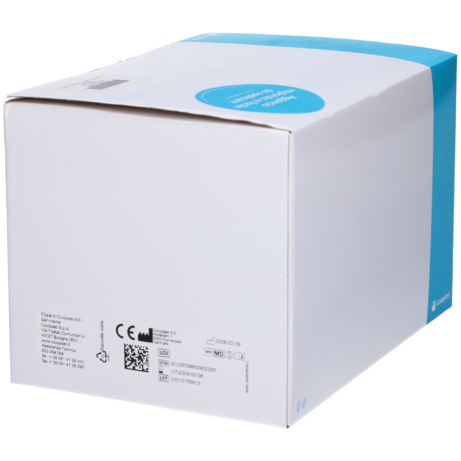 Coloplast SenSura Mio 430 Click Ileostomiebeutel, 2-teiliges System, Maxi-Flansch 50 mm, 30 Stück. Geschlossener Beutel.
