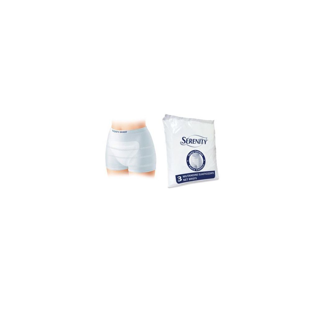 MUTANDINA A RETE PER INCONTINENZA SERENITY PANTY COMFORT XL 3 PEZZI - Immagine 6