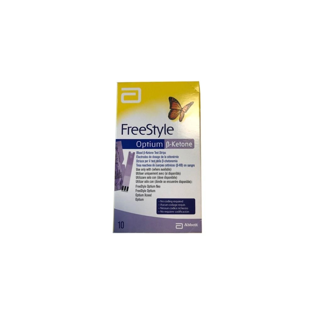 Strisce Misurazione Chetonemia Optium Beta Ketone 10 Pezzi