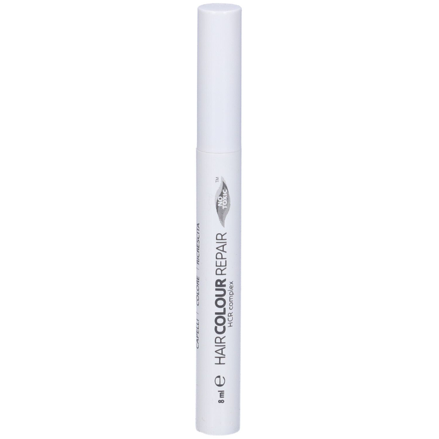 Penna bianca con scritta HAIR COLOUR REPAIR, 8 ml. HCR complex.