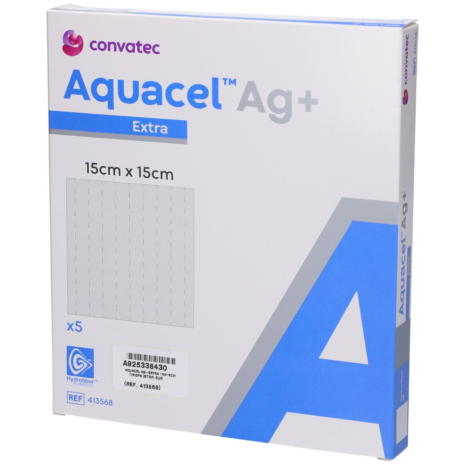 Convatec Aquacel® Ag+ Extra™ Medicazione 15x15cm