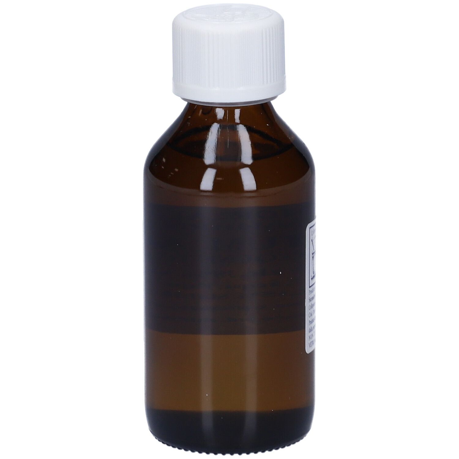 Flacone di vetro marrone con tappo bianco ed etichetta. L'etichetta riporta 'EQUISETUM ARVENSE'.