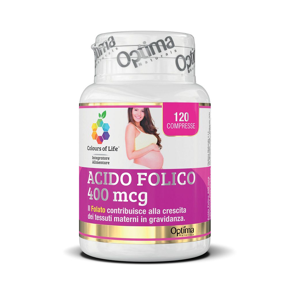 Colours Of Life Acido Folico 400 Mcg 120 Compresse 350 Mg - Immagine 6