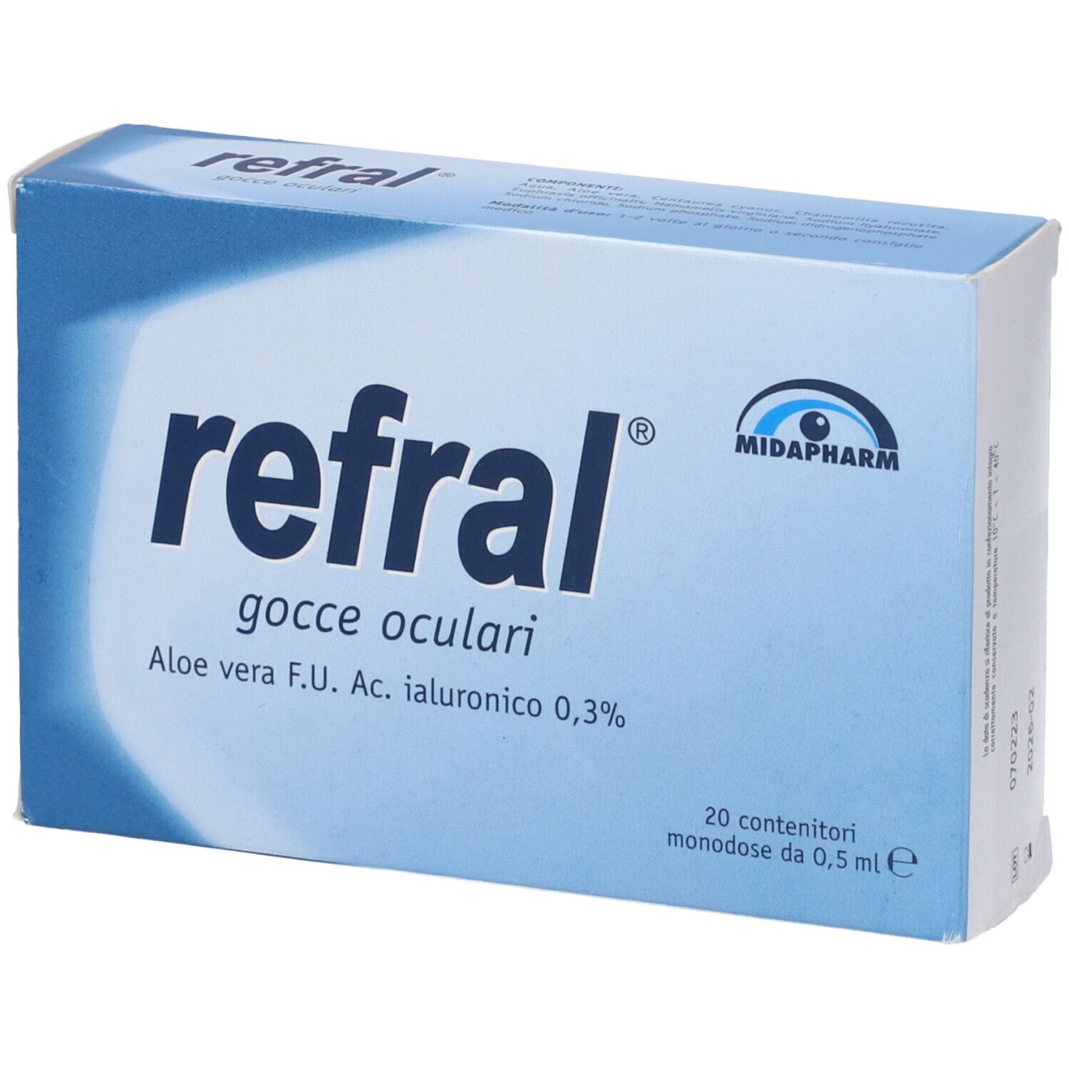 Refral Monodose Gocce Oculari 20 Contenitori Da 0,5 Ml
