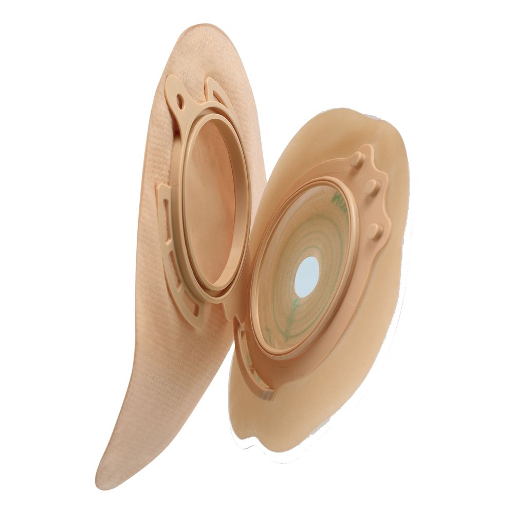 Flexima 3S Due Pezzi A Fondo Chiuso Sacca Colostomia Midi Beige 65Mm 30 Pezzi - Immagine 2