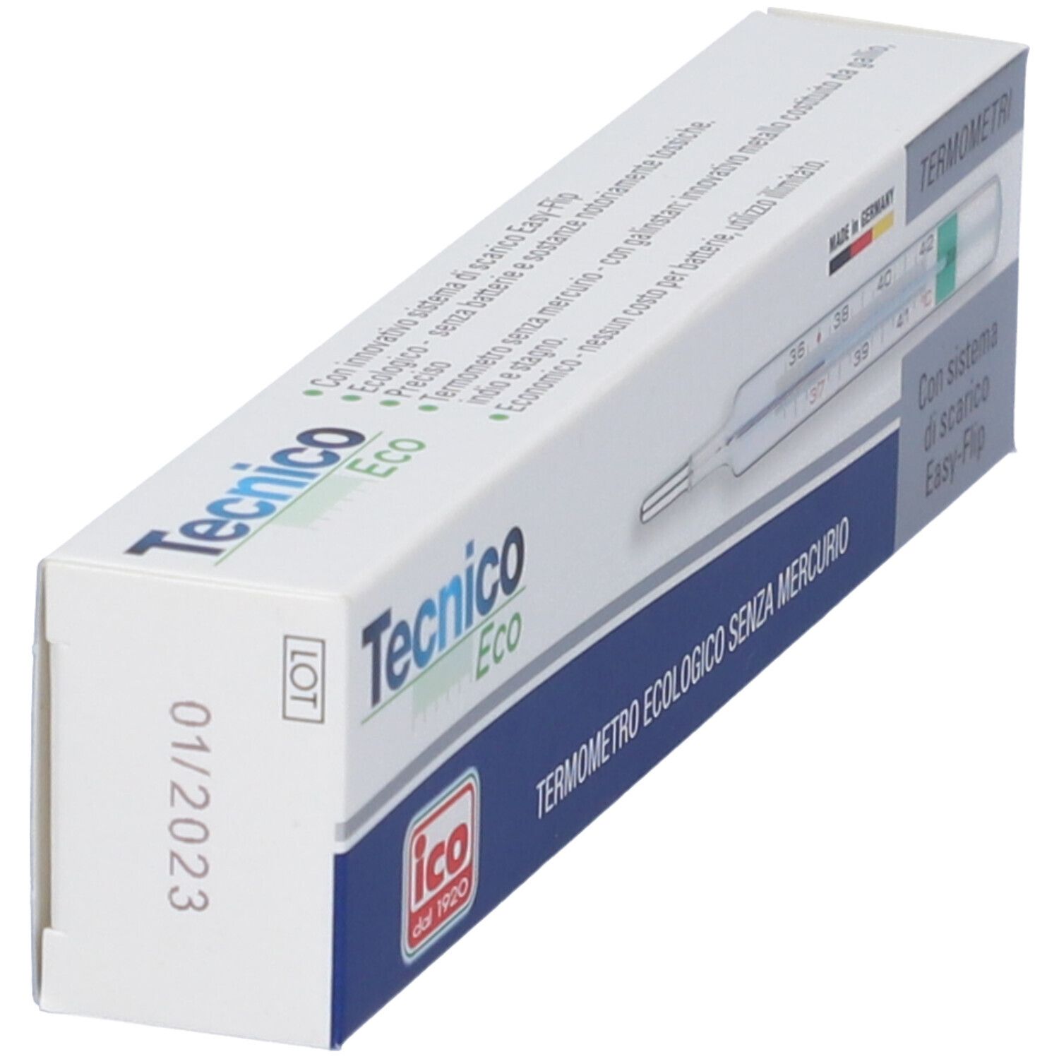 Tecnico Eco Thermometer, Quecksilberfrei, Made in Germany.