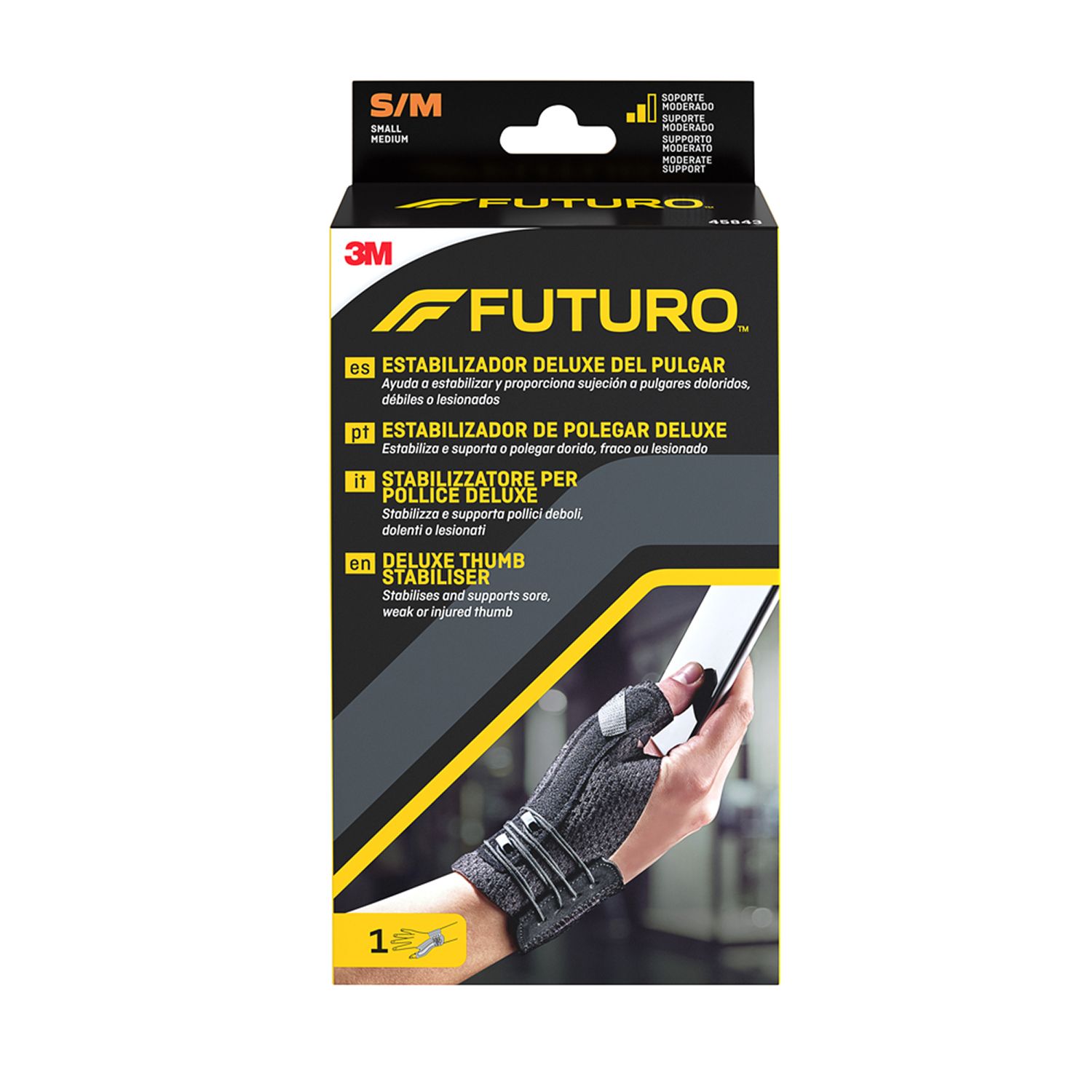 3m Futuro Thumb Finger Stabilizer Left Or Right Hand Size S-M - Immagine 10