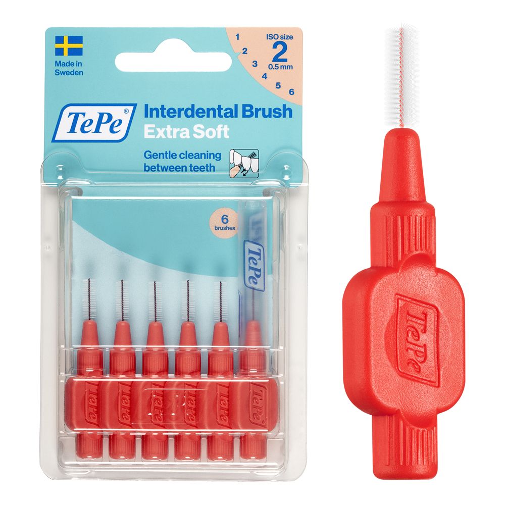 Tepe Extra Soft Rosso Scovolini 0,5 Mm Iso 2 6 Pezzi - Immagine 8