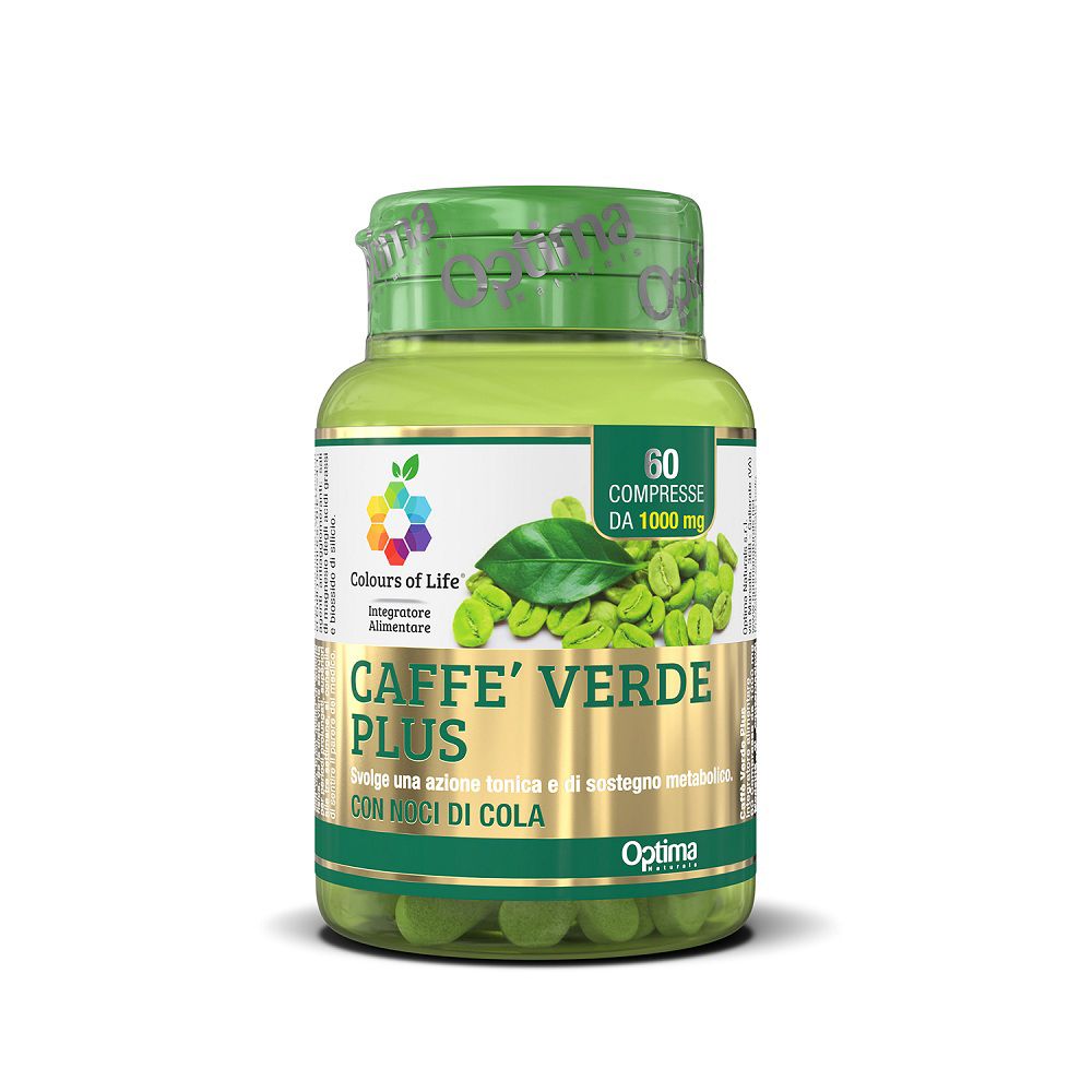 Optima Naturals Caffè Verde Plus Con Noci Di Cola 60 Compresse da 1000 mg - Integratore Ad Azione Tonica - Immagine 5